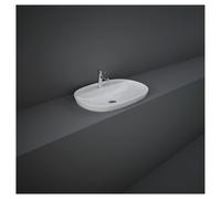 RAK Ceramics Variant Oval Drop In Basin with 1 Tap Hole | White | Vitreous China | 600mm