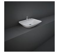 RAK Ceramics Variant Rectangular Counter Top Basin with 1 Tap Hole | White | Vitreous China | 550mm