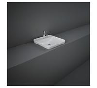 RAK Ceramics Variant Square Drop In Basin with 1 Tap Hole | White | Vitreous China | 420mm