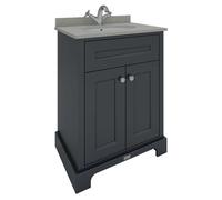 RAK Ceramics Washington 2 Door Basin Unit | Black | MFC | 600mm