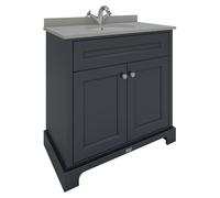RAK Ceramics Washington 2 Door Basin Unit | Black | MFC | 800mm