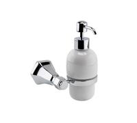 RAK Ceramics Washington Ceramic Liquid Soap Dispenser | Chrome | Brass | 55mm x 169mm x 97mm