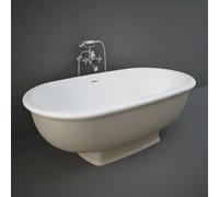 RAK Ceramics Washington Double Ended Freestanding Bath | Cappuccino | Vitreous China | 1560mm x 810mm