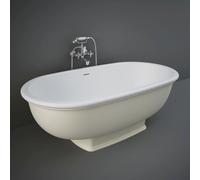 RAK Ceramics Washington Double Ended Freestanding Bath | Greige | Mineral Resin | 1560mm x 810mm