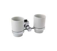 RAK Ceramics Washington Double Tumbler | Chrome | Brass | 192mm x 97mm x 97mm