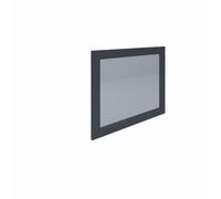 RAK Ceramics RAK-Ceramics Washington 800mm Flat Mirror in Black Finish: Black, Please Select Size: 800mm