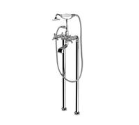 RAK Ceramics Washington Floor Standing Bath Shower Mixer Tap | Chrome | Brass | 219.3mm x 1066mm x 188.8mm