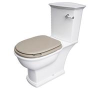 RAK Ceramics Washington Wood Matt Cappuccino Soft Close Toilet Seat and Cover | Matt Cuppuccino | MDF Board | 338mm x 60mm x 440mm