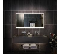 RAK Cupid LED Bathroom Mirror with Demister Pad & Shaver Socket 1000x600mm Mains Power - RAKCUP5003