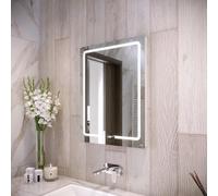 RAK Pegasus LED Bathroom Mirror with Demister Pad and Shaver Socket 600 x 800mm - Mains Power