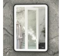 RAK Picture Soft LED Bathroom Mirror with Demister 600 x 800mm - Matt Black