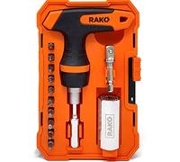 RAK Universal Socket Grip (7-19Mm) Multi-Function Ratchet Wrench Power Drill Adapter- Tool for Men, DIY Handyman, Father/Dad, Husband, Boyfriend Silver 15Pc Set