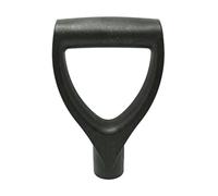 Rake Handle Replacement, Spade Handle Garden Fork Shovel D Shaped Plastic Grip for Digging Raking Tools, Fork, Black