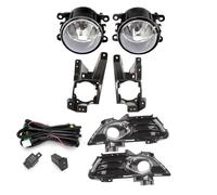 Rakepmb Car Fog Lamp DS73-19952CAW For Mondeo For Fusion 13-16 Headlight Cover Grill Bezel Halogen Fog Lamp Fog Lights Assembly(1 set Halogen)