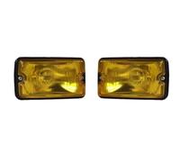 Rakepmb Set Headlight 1pair 12V Front Fog Light Spotlight Spotlamp Driving Light DRL Led Lighting For PEUGEOT 205 For GTI CTI 106 306 Mi16 H3 front light assembly(Amber)