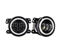 Rakepmb Set Headlight For Grand For Cherokee 2011 2012 2013 4Inch Led Fog Lights Halo Ring DRL Fog Lamp front light assembly(2piece With Halo)