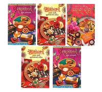 Rakhi Cards Pack of 5 Raksha Bandhan Gujarati Greeting Cards with Rakhi Thread Rakhadi Dora Multipack Assorted for Brothers Bhaiya Hindu Indian Festival with Envelopes