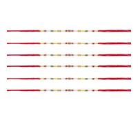 Rakhi for Brothers Multicolour Raksha Bandhan Thread Bead Rakhi for Bhaiya Brother on Rakhi Hindu Indian Festival Handmade Rakhadi Threads Set of 6