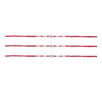 Rakhi Thread for Brothers Set of 3 Raksha Bandhan Aum Om Bead Rakhi for Bhaiya Brother on Rakhi Hindu Indian Rakhadi Threads Gift