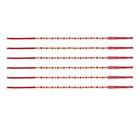Rakhi Thread for Brothers Set of 6 Raksha Bandhan Assorted Bead Red Rakhi for Bhaiya Brother on Rakhi Hindu Indian Rakhadi Threads Gift