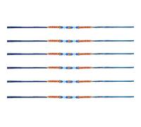 Rakhi Thread for Brothers Set of 6 Raksha Bandhan Rakhi Dark Blue Light Blue Beaded for Bhaiya Brother on Rakhi Hindu Indian Festival Handmade Rakhari