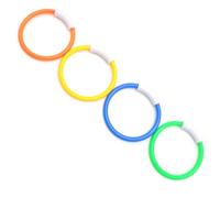 Rakiuty Dive Rings Pool Toys,Underwater Training Pool Diving Rings,Swimming Pools Dive Ring Toy,Ring Diving Toys for Swimming Pools,15cm,4 Pieces