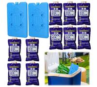 Rakiuty Ice Pack for Lunch, Cool Bag and Cool Box Small, Ice Packs for Cool Bag, Cooling Pads Cool Pack for Cooler Carry Bag, Long Cooling Performance for On the Go