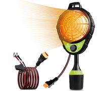 Rakiyada 36V Electric Golf Cart Heater, Upgraded Burn-Proof Grille & Infinite Temp Control & Carbon Fiber Heating, Battery Operated Heater for Club Car/Yamaha/EZGO Golf Cart Accessories