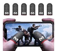 Rakizbe Gaming Finger Sleeves for Mobile Game Controller High-sensitive Anti-Sweat Breathable Seamless Finger Sleeve for PUBG/Knives Out/Rules of Survival