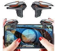 Rakizbe PUBG Mobile Game Triggers, High Sensitive Shoot Aim Gaming Controller Gamepad Grip Joysticks Buttons, Support iOS/Android Smartphone