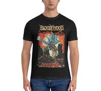 Rakshak-T-Shirt-Bloody-Wood-Novelty-Tees-Short-Sleeve-Crewneck-T-Shirt-Pure Black