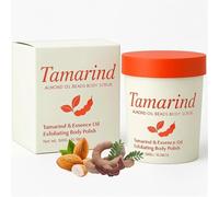 Raksip Tamarind Scrub, Exfoliating Body Polish with Almond Oil Beads, Deep Cleansing Moisturizing Body Scrub for Smooth Soft Skin, Radiant Glow & Gentle Daily Skin Renewal Care (1PC)