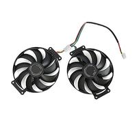 Rakstore 87mm Graphics Card Cooling Fan Replacement for ASUS GTX 1660 1660SUPER GTX 1660 Ti RTX 2060 2060SUPER RTX 2070 Dual EVO Cooler Fan (8.7cm, Plastic, 1.2W, 12V, 1.6E+3 rpm, 4-Pin, Desktop)