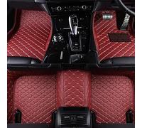 4 Pieces Car Floor Mats for Audi Q7(7seats) 2020 2021 2022 2023, Right Hand Drive Leather Front Rear Non Slip Waterproof Interior Accessory,B-Red