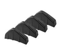 RAKTDA Car Rear Bumper Spoiler For BMW X1 E84 F48 F49 X2 F39 X3 E83 F25 G01 G08 X4 F26 G02 Er, 4 PCS Shape Rear bumper Diffuser Lip Spoiler Shark Fin Double Wings Trim Covers, black