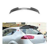 RAKTDA Car Rear Spoilers For Seat Leon MK2.5 2009-2012, ABS Rear Roof Spoiler Car Modification Replacement Spoiler, Tail Trunk Wing, Carbon Fiber Texture