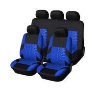 RAKTDA Car Seat Cover For Mercedes Benz AMG GT A class AMG C class AMG GLC AMG sport, Car Seat Covers Luxury Look, 3D Tyre Print, Airbag Compatible, Seat Protectors,Blue- 5 seats