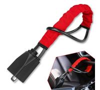 Steering Wheel Lock Seat Belt Lock, for Volvo XC40 XC60 XC60 2008-2024+ Car Steering Wheel Lock, Universal Anti-Theft Car Security Device,C-Red