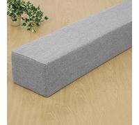 RAKTOV Custom Size Headboard Pillow Mattress Gap Connector Bolster Pillow, Armrest Cushion Sofa Support, Bed Gap Filler with Removable Cover for Single/Double/King Bed,120 * 15 * 10cm,Grey