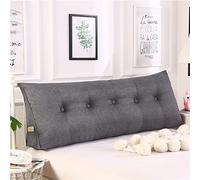 RAKTOV Large Headboard Pillow Bed Reading Pillow Triangle Backrest Cushion Triangular Bedside Cushion Headboard Bolster Support Lumbar Pillow for Day Bed Sofa,180x50x20cm,Dark Grey