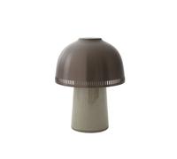Raku SH8 Table Lamp Portable Beige Gray/ Bronzed