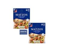 Rakusen's Yorkshire Matzo Flamed Baked Crackers - Crispy and Delicious (300g x 2)