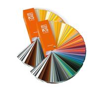 RAL K5 Colour Chart, 1 x Gloss, 1 x Semi-Matt, Full Page Colour Swatches