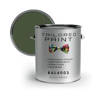 RAL6003 Olive Green 500ml Direct To Metal 1k Brush or Spray On Paint Gloss Smooth Finish Exterior & Interior (All-in-One Primer, Undercoat & Topcoat - Corrosion & Rust Resistant)