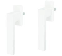 RAL9016 Set of 2 White Window Handle Grid Olive Metal 45° Grid Exclusive Design