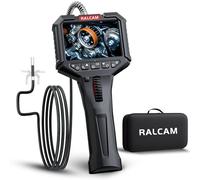 Ralcam 210° Rotatable Endoscope Inspection Camera, 3.5" HD Screen with 6.2mm Semi-Rigid Waterproof Snake Probe for Automotive, Engine & Pipe Inspection (1m Cable)