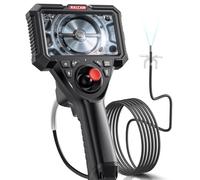 Ralcam 4-Way 360° Articulating Borescope,Joystick 5"Industrial Endoscope Camera with Light, 6.2mm Slim Snake Inspection Camera with5.0ft Semi-Rigid Cable for Automotive&HVAC