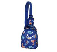 Ralcosuss Kids Cute Animal Dinosaur Unicorn Crossbody Chest Sling Bag Shoulder Bag for Girls Boys, Blue Dinosaur B, One Size