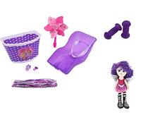 Raleigh Ammaco Girls Purple Bike Pack Doll Seat Front Basket Windmill Tassels Grips & Free Molly Doll