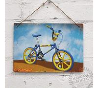 Raleigh Burner Bike BMX Vintage Bike Cycle Team 7.8x11.8 inch Bar Club Home Wall Decoration Tin Sign
